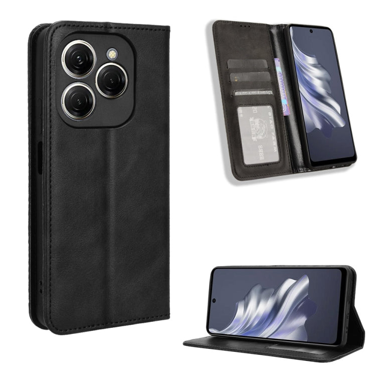 ซองใส่โทรศัพท์หนังพื้นผิวย้อนยุคหัวเข็มขัดแม่เหล็ก, For Tecno Spark Go 1 / Pop 9 / Spark Go 2025, For Tecno Spark 30C 4G, For Tecno Spark 20 Pro 5G, For Tecno Camon 30 Premier 5G, For Tecno Pova 6 Neo 4G, For Tecno Pova 6 4G, For Tecno Camon 30 Pro 5G ...