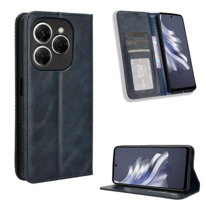 ซองใส่โทรศัพท์หนังพื้นผิวย้อนยุคหัวเข็มขัดแม่เหล็ก, For Tecno Spark Go 1 / Pop 9 / Spark Go 2025, For Tecno Spark 30C 4G, For Tecno Spark 20 Pro 5G, For Tecno Camon 30 Premier 5G, For Tecno Pova 6 Neo 4G, For Tecno Pova 6 4G, For Tecno Camon 30 Pro 5G ...