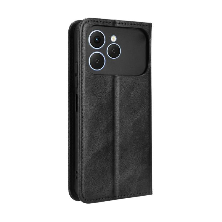 ซองใส่โทรศัพท์หนังพื้นผิวย้อนยุคหัวเข็มขัดแม่เหล็ก, For Tecno Spark 40 4G, For Tecno Pova 7 Ultra 5G, For Tecno Pova 7 4G, For Tecno Spark Go 2 4G, For Tecno Pova Curve 5G, For Tecno Camon 40 Pro 4G / 5G, For Tecno Camon 40 Premier 5G                  ...