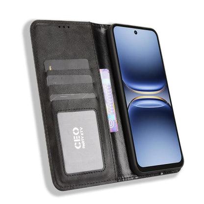 ซองใส่โทรศัพท์หนังพื้นผิวย้อนยุคหัวเข็มขัดแม่เหล็ก, For Tecno Spark 40 4G, For Tecno Pova 7 Ultra 5G, For Tecno Pova 7 4G, For Tecno Spark Go 2 4G, For Tecno Pova Curve 5G, For Tecno Camon 40 Pro 4G / 5G, For Tecno Camon 40 Premier 5G                  ...
