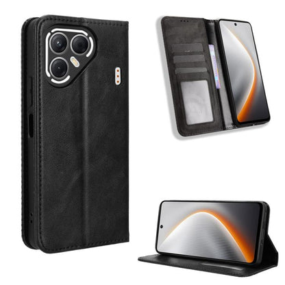 ซองใส่โทรศัพท์หนังพื้นผิวย้อนยุคหัวเข็มขัดแม่เหล็ก, For Tecno Spark 50 5G, For Tecno Pova Curve 2 5G, For Tecno Spark 50 4G, For Tecno Camon 50 Pro 4G, For Tecno Camon 50 4G, For Tenco Spark Go 3, For Tecno Spark Slim, For Tecno Spark 40C              ...