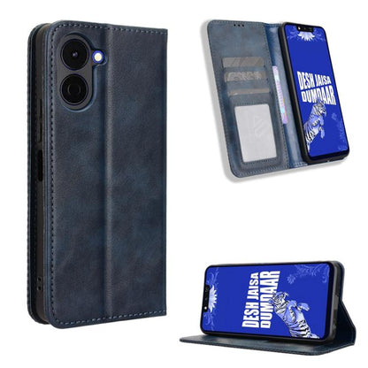 ซองใส่โทรศัพท์หนังพื้นผิวย้อนยุคหัวเข็มขัดแม่เหล็ก, For Tecno Spark 50 5G, For Tecno Pova Curve 2 5G, For Tecno Spark 50 4G, For Tecno Camon 50 Pro 4G, For Tecno Camon 50 4G, For Tenco Spark Go 3, For Tecno Spark Slim, For Tecno Spark 40C              ...
