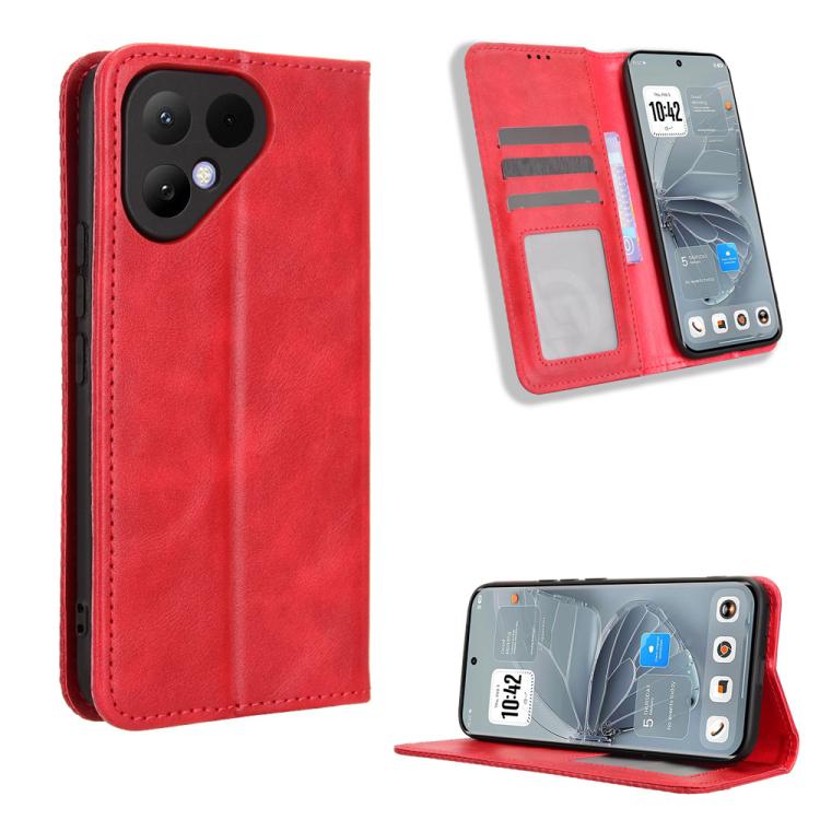 ซองใส่โทรศัพท์หนังพื้นผิวย้อนยุคหัวเข็มขัดแม่เหล็ก, For Tecno Spark 50 5G, For Tecno Pova Curve 2 5G, For Tecno Spark 50 4G, For Tecno Camon 50 Pro 4G, For Tecno Camon 50 4G, For Tenco Spark Go 3, For Tecno Spark Slim, For Tecno Spark 40C              ...