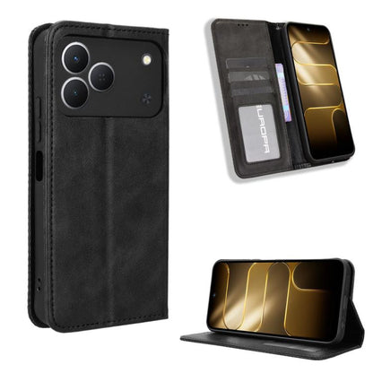 ซองใส่โทรศัพท์หนังพื้นผิวย้อนยุคหัวเข็มขัดแม่เหล็ก, For Tecno Spark 50 5G, For Tecno Pova Curve 2 5G, For Tecno Spark 50 4G, For Tecno Camon 50 Pro 4G, For Tecno Camon 50 4G, For Tenco Spark Go 3, For Tecno Spark Slim, For Tecno Spark 40C              ...