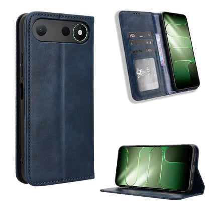 ซองใส่โทรศัพท์หนังพื้นผิวย้อนยุคหัวเข็มขัดแม่เหล็ก, For Tecno Spark 50 5G, For Tecno Pova Curve 2 5G, For Tecno Spark 50 4G, For Tecno Camon 50 Pro 4G, For Tecno Camon 50 4G, For Tenco Spark Go 3, For Tecno Spark Slim, For Tecno Spark 40C              ...