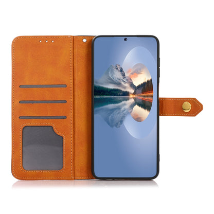KHAZNEH เคสโทรศัพท์หนังพลิกพื้นผิวหนังวัวสองสี, For Xiaomi Redmi Note 12S 4G, For Xiaomi Redmi 12 4G