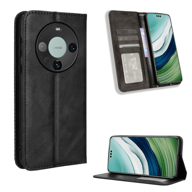 ซองใส่โทรศัพท์หนังพื้นผิวย้อนยุคหัวเข็มขัดแม่เหล็ก, For Huawei Mate 70 Pro / 70 Pro+, For Huawei Mate 70, For Huawei nova 13 Pro 5G, For Huawei Pura 70 Ultra, For Huawei Pura 70 Pro / 70 Pro+, For Huawei nova 12i 4G / Enjoy 70 Pro 4G, For Huawei Pura 7...