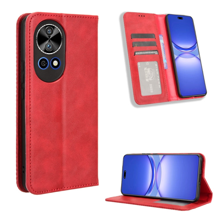ซองใส่โทรศัพท์หนังพื้นผิวย้อนยุคหัวเข็มขัดแม่เหล็ก, For Huawei Mate 70 Pro / 70 Pro+, For Huawei Mate 70, For Huawei nova 13 Pro 5G, For Huawei Pura 70 Ultra, For Huawei Pura 70 Pro / 70 Pro+, For Huawei nova 12i 4G / Enjoy 70 Pro 4G, For Huawei Pura 7...