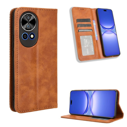 ซองใส่โทรศัพท์หนังพื้นผิวย้อนยุคหัวเข็มขัดแม่เหล็ก, For Huawei Mate 70 Pro / 70 Pro+, For Huawei Mate 70, For Huawei nova 13 Pro 5G, For Huawei Pura 70 Ultra, For Huawei Pura 70 Pro / 70 Pro+, For Huawei nova 12i 4G / Enjoy 70 Pro 4G, For Huawei Pura 7...