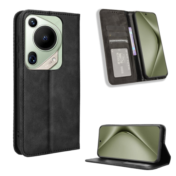 ซองใส่โทรศัพท์หนังพื้นผิวย้อนยุคหัวเข็มขัดแม่เหล็ก, For Huawei Mate 70 Pro / 70 Pro+, For Huawei Mate 70, For Huawei nova 13 Pro 5G, For Huawei Pura 70 Ultra, For Huawei Pura 70 Pro / 70 Pro+, For Huawei nova 12i 4G / Enjoy 70 Pro 4G, For Huawei Pura 7...