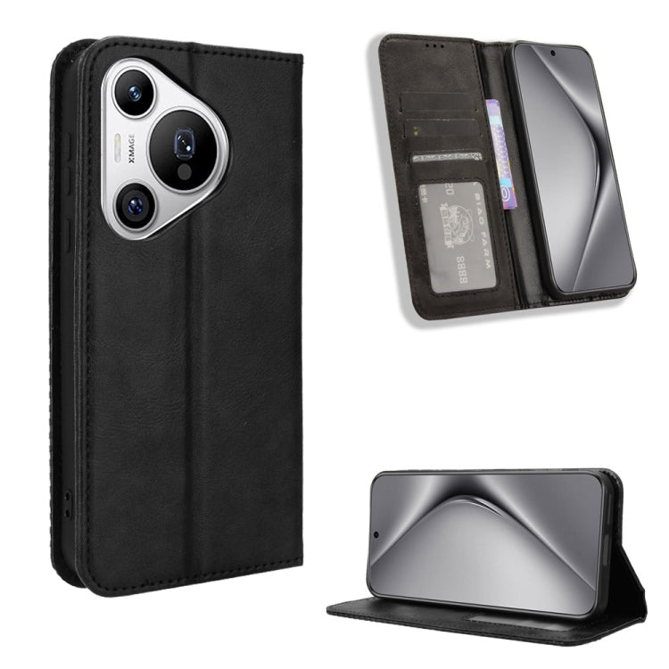 ซองใส่โทรศัพท์หนังพื้นผิวย้อนยุคหัวเข็มขัดแม่เหล็ก, For Huawei Mate 70 Pro / 70 Pro+, For Huawei Mate 70, For Huawei nova 13 Pro 5G, For Huawei Pura 70 Ultra, For Huawei Pura 70 Pro / 70 Pro+, For Huawei nova 12i 4G / Enjoy 70 Pro 4G, For Huawei Pura 7...