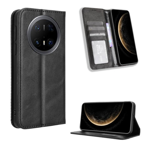 ซองใส่โทรศัพท์หนังพื้นผิวย้อนยุคหัวเข็มขัดแม่เหล็ก, For Huawei Mate 70 Pro / 70 Pro+, For Huawei Mate 70, For Huawei nova 13 Pro 5G, For Huawei Pura 70 Ultra, For Huawei Pura 70 Pro / 70 Pro+, For Huawei nova 12i 4G / Enjoy 70 Pro 4G, For Huawei Pura 7...