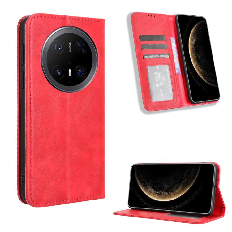 ซองใส่โทรศัพท์หนังพื้นผิวย้อนยุคหัวเข็มขัดแม่เหล็ก, For Huawei Mate 70 Pro / 70 Pro+, For Huawei Mate 70, For Huawei nova 13 Pro 5G, For Huawei Pura 70 Ultra, For Huawei Pura 70 Pro / 70 Pro+, For Huawei nova 12i 4G / Enjoy 70 Pro 4G, For Huawei Pura 7...