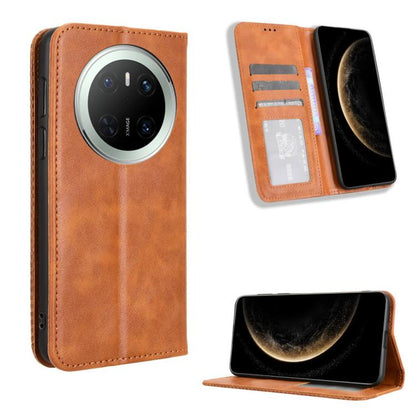 ซองใส่โทรศัพท์หนังพื้นผิวย้อนยุคหัวเข็มขัดแม่เหล็ก, For Huawei Mate 70 Pro / 70 Pro+, For Huawei Mate 70, For Huawei nova 13 Pro 5G, For Huawei Pura 70 Ultra, For Huawei Pura 70 Pro / 70 Pro+, For Huawei nova 12i 4G / Enjoy 70 Pro 4G, For Huawei Pura 7...