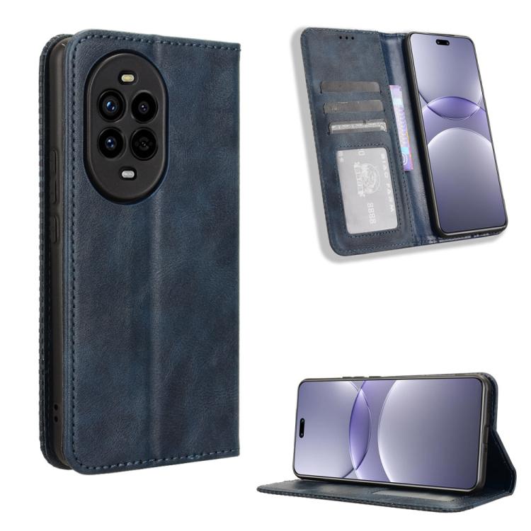 ซองใส่โทรศัพท์หนังพื้นผิวย้อนยุคหัวเข็มขัดแม่เหล็ก, For Huawei Mate 70 Pro / 70 Pro+, For Huawei Mate 70, For Huawei nova 13 Pro 5G, For Huawei Pura 70 Ultra, For Huawei Pura 70 Pro / 70 Pro+, For Huawei nova 12i 4G / Enjoy 70 Pro 4G, For Huawei Pura 7...