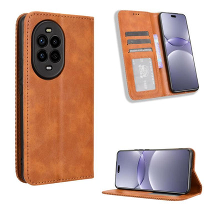 ซองใส่โทรศัพท์หนังพื้นผิวย้อนยุคหัวเข็มขัดแม่เหล็ก, For Huawei Mate 70 Pro / 70 Pro+, For Huawei Mate 70, For Huawei nova 13 Pro 5G, For Huawei Pura 70 Ultra, For Huawei Pura 70 Pro / 70 Pro+, For Huawei nova 12i 4G / Enjoy 70 Pro 4G, For Huawei Pura 7...