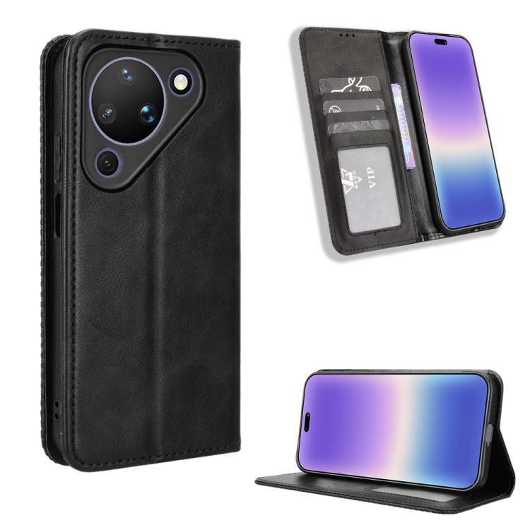 ซองใส่โทรศัพท์หนังพื้นผิวย้อนยุคหัวเข็มขัดแม่เหล็ก, For Huawei Pura 90 Pro Max 5G, For Huawei Pura 90 Pro 5G, For Huawei Pura 90 5G, For Huawei nova 15 Pro / 15 Ultra, For Huawei Mate 80 Pro / 80, For Huawei Pura 80 Ultra 5G                            ...