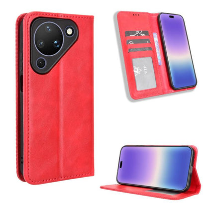 ซองใส่โทรศัพท์หนังพื้นผิวย้อนยุคหัวเข็มขัดแม่เหล็ก, For Huawei Pura 90 Pro Max 5G, For Huawei Pura 90 Pro 5G, For Huawei Pura 90 5G, For Huawei nova 15 Pro / 15 Ultra, For Huawei Mate 80 Pro / 80, For Huawei Pura 80 Ultra 5G                            ...