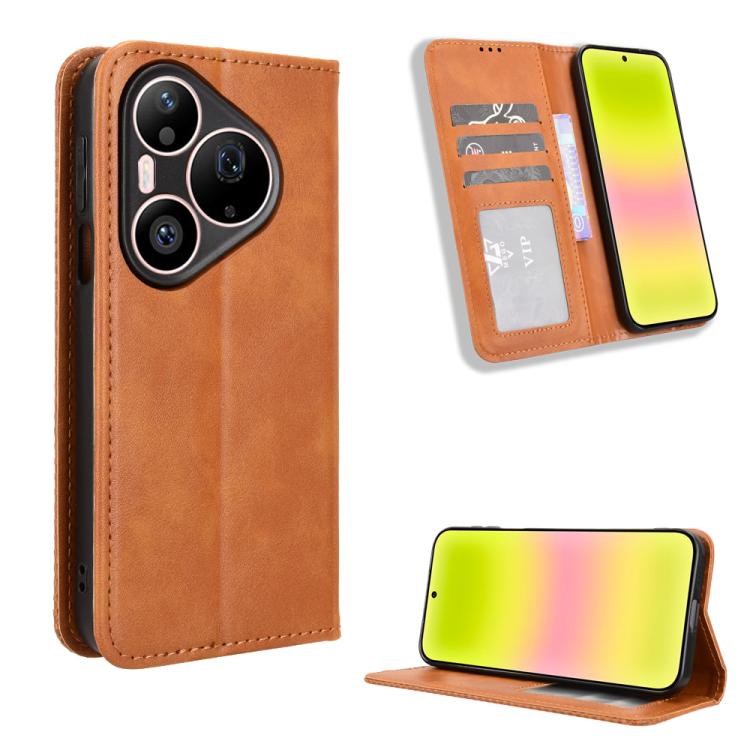 ซองใส่โทรศัพท์หนังพื้นผิวย้อนยุคหัวเข็มขัดแม่เหล็ก, For Huawei Pura 90 Pro Max 5G, For Huawei Pura 90 Pro 5G, For Huawei Pura 90 5G, For Huawei nova 15 Pro / 15 Ultra, For Huawei Mate 80 Pro / 80, For Huawei Pura 80 Ultra 5G                            ...