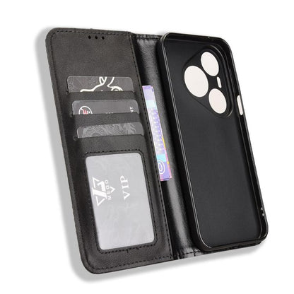 ซองใส่โทรศัพท์หนังพื้นผิวย้อนยุคหัวเข็มขัดแม่เหล็ก, For Huawei Pura 90 Pro Max 5G, For Huawei Pura 90 Pro 5G, For Huawei Pura 90 5G, For Huawei nova 15 Pro / 15 Ultra, For Huawei Mate 80 Pro / 80, For Huawei Pura 80 Ultra 5G                            ...
