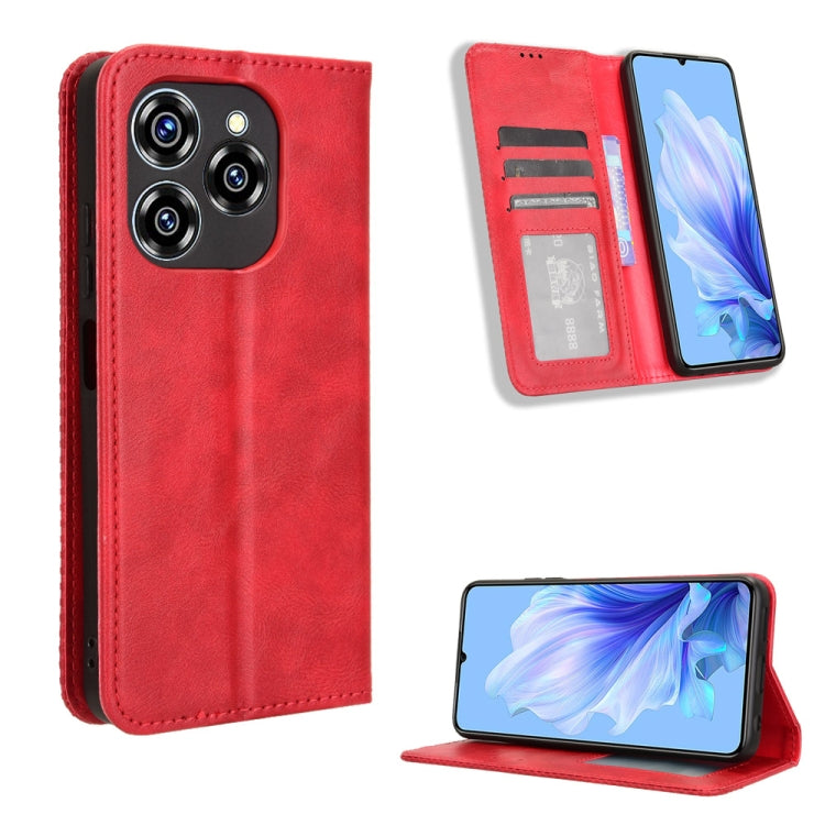 ซองใส่โทรศัพท์หนังพื้นผิวย้อนยุคหัวเข็มขัดแม่เหล็ก, For Oukitel C68, For Oukitel C62 / C62 Pro, For Oukitel C69, For Oukitel C59 / C59 Pro, For Oukitel C1 / C1 Pro, For Oukitel C60 / C60 Pro, For Oukitel C65 / C65 Pro, For Oukitel C61 / C61 Pro        ...