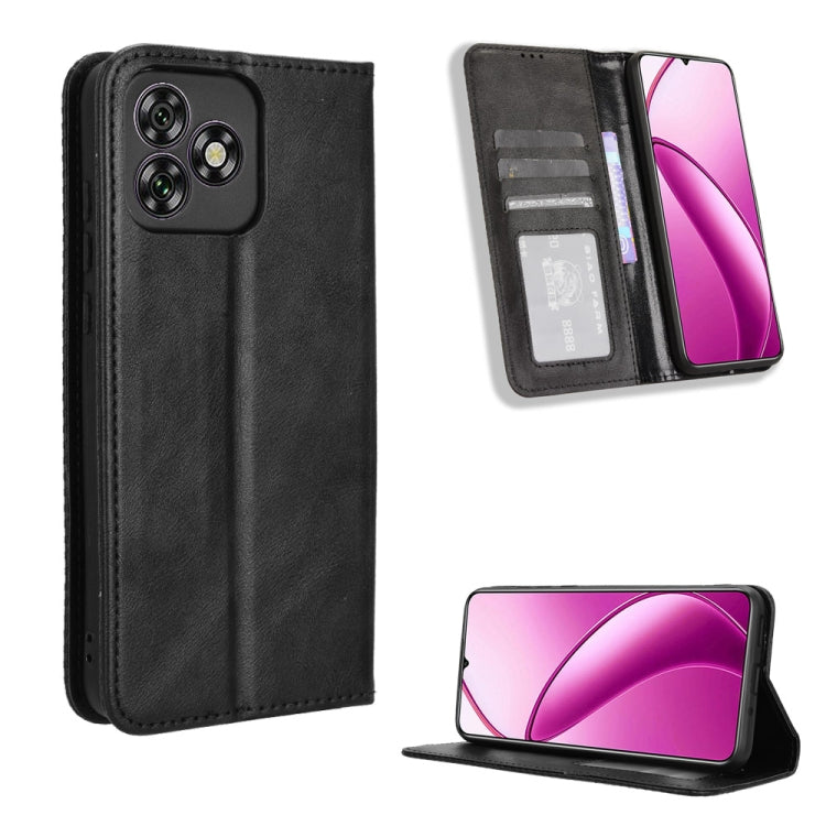 ซองใส่โทรศัพท์หนังพื้นผิวย้อนยุคหัวเข็มขัดแม่เหล็ก, For Oukitel C68, For Oukitel C62 / C62 Pro, For Oukitel C69, For Oukitel C59 / C59 Pro, For Oukitel C1 / C1 Pro, For Oukitel C60 / C60 Pro, For Oukitel C65 / C65 Pro, For Oukitel C61 / C61 Pro        ...