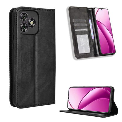 ซองใส่โทรศัพท์หนังพื้นผิวย้อนยุคหัวเข็มขัดแม่เหล็ก, For Oukitel C68, For Oukitel C62 / C62 Pro, For Oukitel C69, For Oukitel C59 / C59 Pro, For Oukitel C1 / C1 Pro, For Oukitel C60 / C60 Pro, For Oukitel C65 / C65 Pro, For Oukitel C61 / C61 Pro        ...