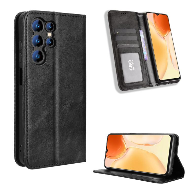 ซองใส่โทรศัพท์หนังพื้นผิวย้อนยุคหัวเข็มขัดแม่เหล็ก, For Oukitel C68, For Oukitel C62 / C62 Pro, For Oukitel C69, For Oukitel C59 / C59 Pro, For Oukitel C1 / C1 Pro, For Oukitel C60 / C60 Pro, For Oukitel C65 / C65 Pro, For Oukitel C61 / C61 Pro        ...