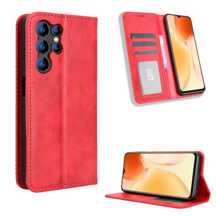 ซองใส่โทรศัพท์หนังพื้นผิวย้อนยุคหัวเข็มขัดแม่เหล็ก, For Oukitel C68, For Oukitel C62 / C62 Pro, For Oukitel C69, For Oukitel C59 / C59 Pro, For Oukitel C1 / C1 Pro, For Oukitel C60 / C60 Pro, For Oukitel C65 / C65 Pro, For Oukitel C61 / C61 Pro        ...