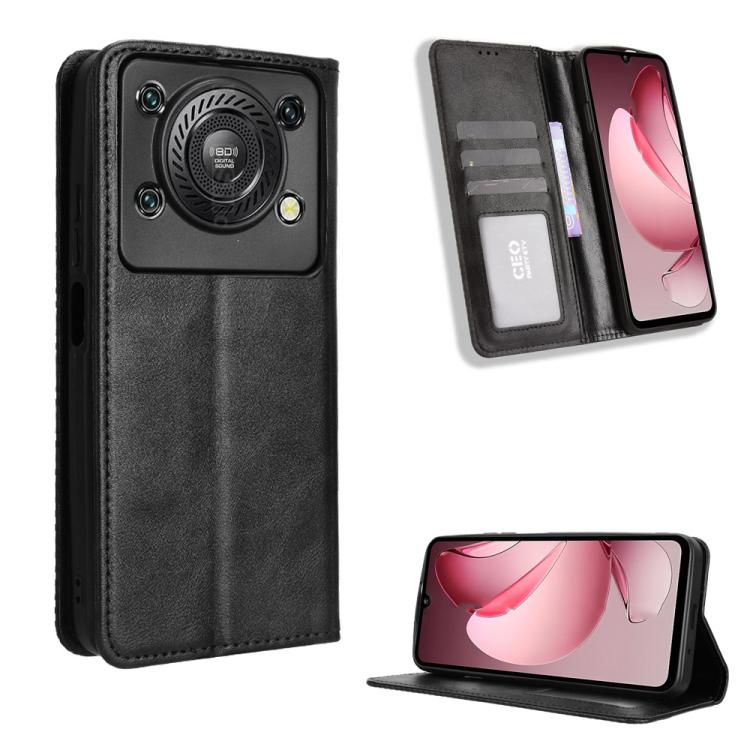 ซองใส่โทรศัพท์หนังพื้นผิวย้อนยุคหัวเข็มขัดแม่เหล็ก, For Oukitel C68, For Oukitel C62 / C62 Pro, For Oukitel C69, For Oukitel C59 / C59 Pro, For Oukitel C1 / C1 Pro, For Oukitel C60 / C60 Pro, For Oukitel C65 / C65 Pro, For Oukitel C61 / C61 Pro        ...