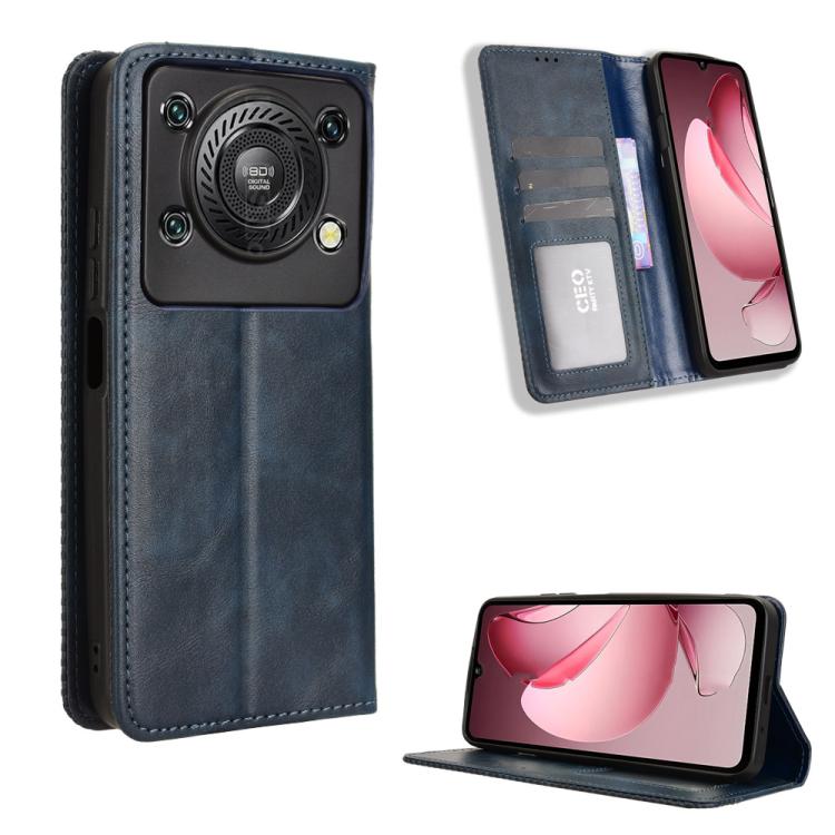 ซองใส่โทรศัพท์หนังพื้นผิวย้อนยุคหัวเข็มขัดแม่เหล็ก, For Oukitel C68, For Oukitel C62 / C62 Pro, For Oukitel C69, For Oukitel C59 / C59 Pro, For Oukitel C1 / C1 Pro, For Oukitel C60 / C60 Pro, For Oukitel C65 / C65 Pro, For Oukitel C61 / C61 Pro        ...
