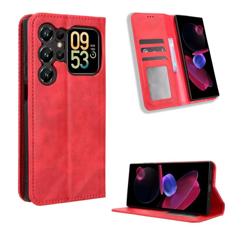 ซองใส่โทรศัพท์หนังพื้นผิวย้อนยุคหัวเข็มขัดแม่เหล็ก, For Oukitel C68, For Oukitel C62 / C62 Pro, For Oukitel C69, For Oukitel C59 / C59 Pro, For Oukitel C1 / C1 Pro, For Oukitel C60 / C60 Pro, For Oukitel C65 / C65 Pro, For Oukitel C61 / C61 Pro        ...