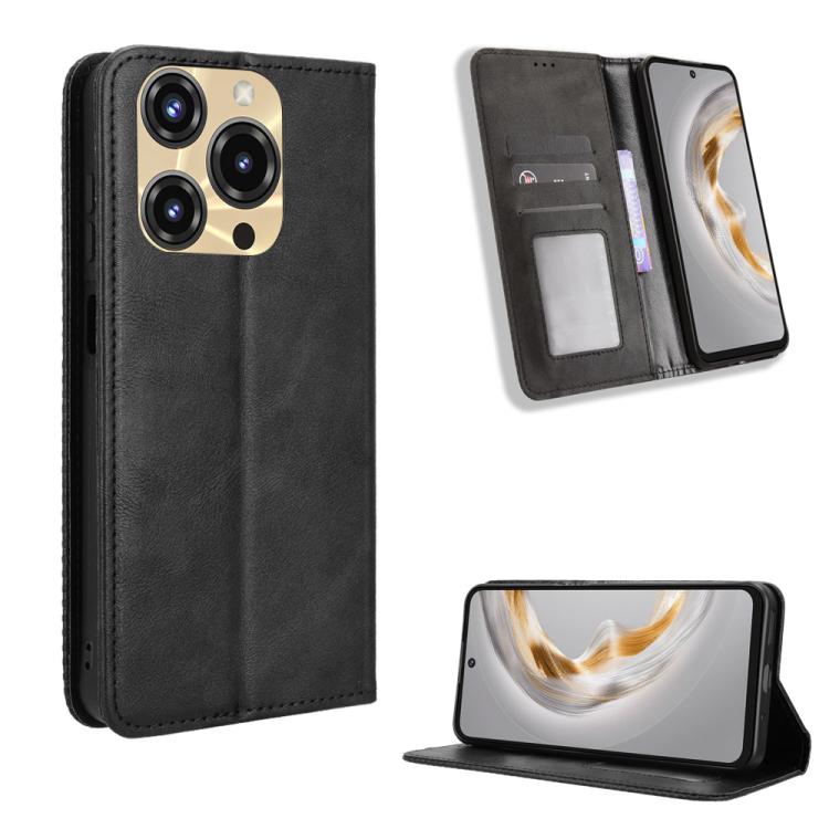 ซองใส่โทรศัพท์หนังพื้นผิวย้อนยุคหัวเข็มขัดแม่เหล็ก, For Oukitel C68, For Oukitel C62 / C62 Pro, For Oukitel C69, For Oukitel C59 / C59 Pro, For Oukitel C1 / C1 Pro, For Oukitel C60 / C60 Pro, For Oukitel C65 / C65 Pro, For Oukitel C61 / C61 Pro        ...