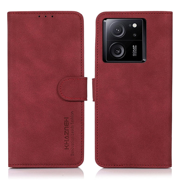 เคสโทรศัพท์หนังเนื้อด้าน KHAZNEH, For Xiaomi Redmi 13C, For Xiaomi Redmi Note 13 Pro+ 5G Global, For Xiaomi Redmi Note 13 Pro 4G / POCO M6 Pro, For Xiaomi 13T / Redmi K60 Ultra, For Xiaomi Redmi 12 4G, For Xiaomi Redmi Note 12S 4G