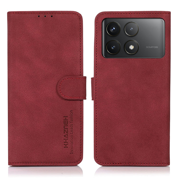 เคสโทรศัพท์หนังเนื้อด้าน KHAZNEH, For Xiaomi Poco F6 / Redmi Turbo 3, For Xiaomi Poco F6 Pro, For Xiaomi Redmi K70 5G / K70 Pro 5G, For Xiaomi Redmi A3, For Xiaomi Redmi Note 13 4G, For Xiaomi Redmi K70E / POCO X6 Pro, For Xiaomi Redmi Note 13R Pro    ...