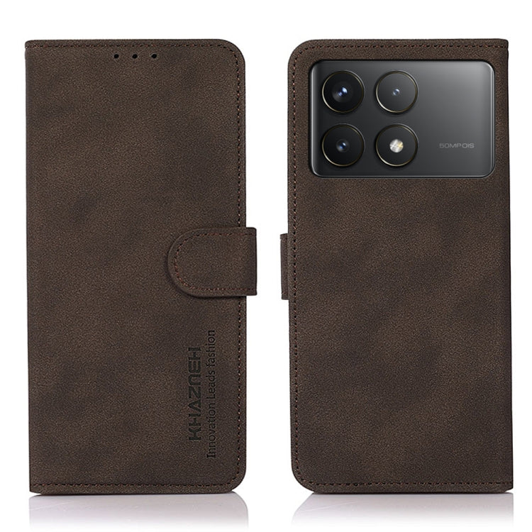 เคสโทรศัพท์หนังเนื้อด้าน KHAZNEH, For Xiaomi Poco F6 / Redmi Turbo 3, For Xiaomi Poco F6 Pro, For Xiaomi Redmi K70 5G / K70 Pro 5G, For Xiaomi Redmi A3, For Xiaomi Redmi Note 13 4G, For Xiaomi Redmi K70E / POCO X6 Pro, For Xiaomi Redmi Note 13R Pro    ...
