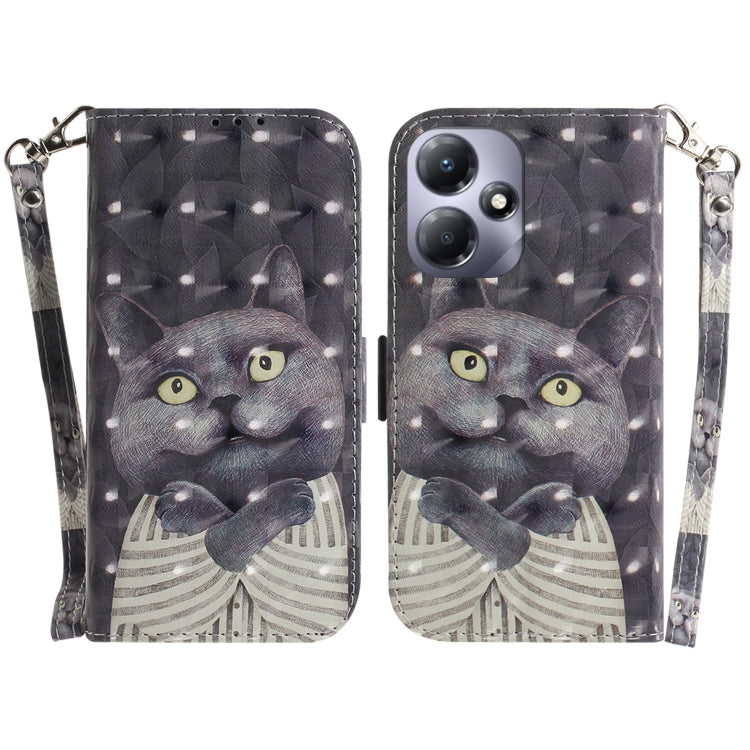 เคสโทรศัพท์หนังพลิกแนวนอนสี 3 มิติ, For Infinix Note 30 VIP, For Infinix Hot 30 Play, For Infinix Hot 30i, For Infinix Smart 7 African