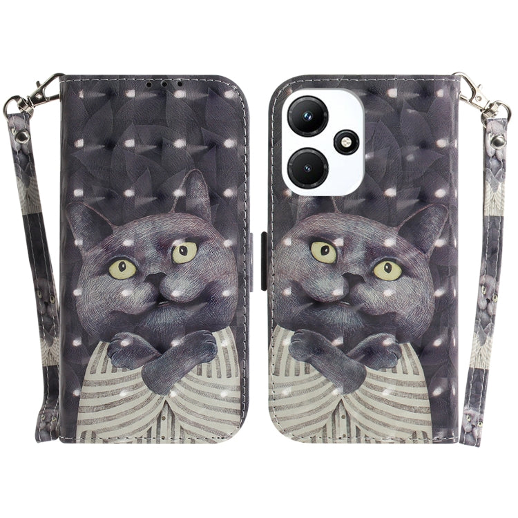 เคสโทรศัพท์หนังพลิกแนวนอนสี 3 มิติ, For Infinix Note 30 VIP, For Infinix Hot 30 Play, For Infinix Hot 30i, For Infinix Smart 7 African