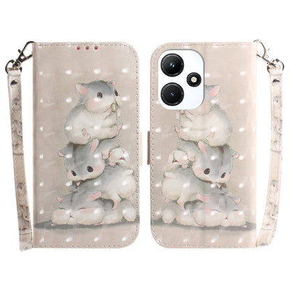 เคสโทรศัพท์หนังพลิกแนวนอนสี 3 มิติ, For Infinix Note 30 VIP, For Infinix Hot 30 Play, For Infinix Hot 30i, For Infinix Smart 7 African