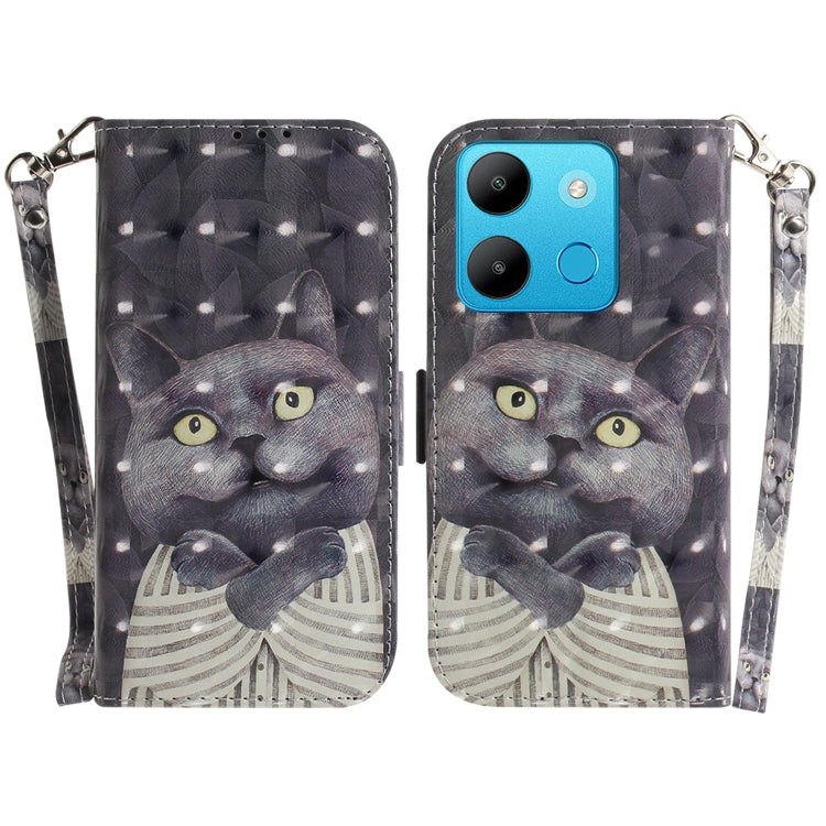 เคสโทรศัพท์หนังพลิกแนวนอนสี 3 มิติ, For Infinix Note 30 VIP, For Infinix Hot 30 Play, For Infinix Hot 30i, For Infinix Smart 7 African
