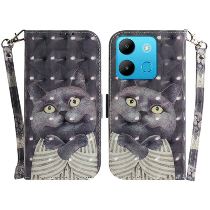 เคสโทรศัพท์หนังพลิกแนวนอนสี 3 มิติ, For Infinix Note 30 VIP, For Infinix Hot 30 Play, For Infinix Hot 30i, For Infinix Smart 7 African