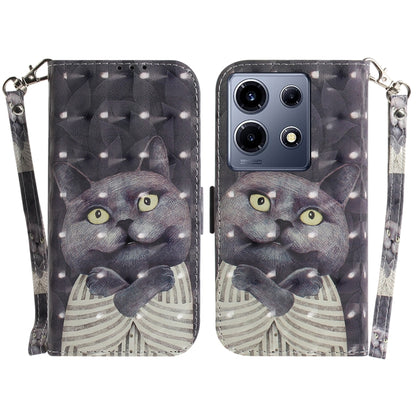 เคสโทรศัพท์หนังพลิกแนวนอนสี 3 มิติ, For Infinix Note 30 VIP, For Infinix Hot 30 Play, For Infinix Hot 30i, For Infinix Smart 7 African