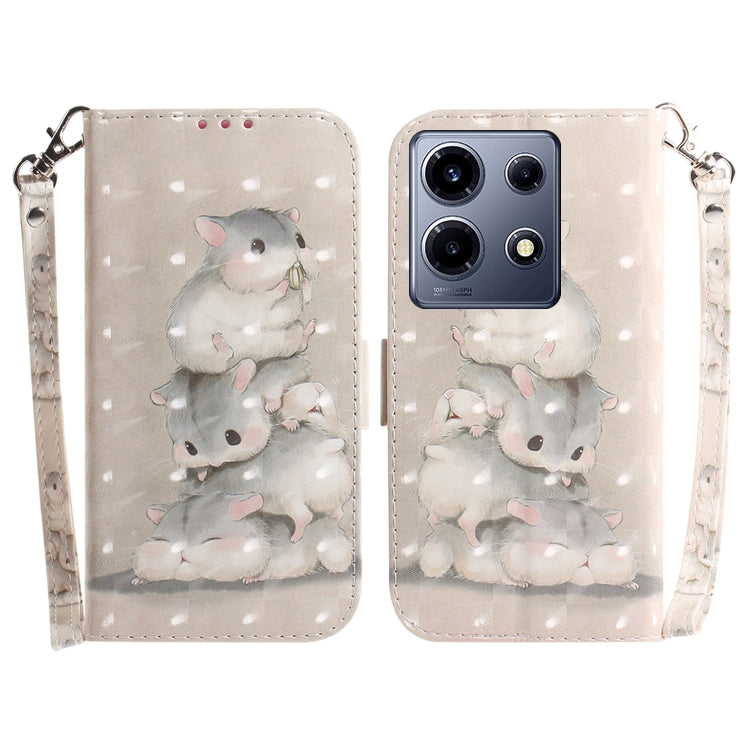 เคสโทรศัพท์หนังพลิกแนวนอนสี 3 มิติ, For Infinix Note 30 VIP, For Infinix Hot 30 Play, For Infinix Hot 30i, For Infinix Smart 7 African