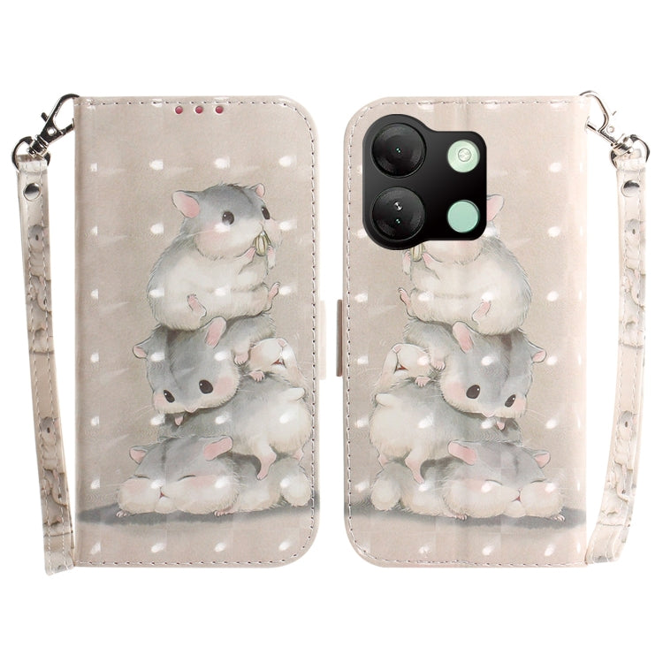เคสโทรศัพท์หนังพลิกแนวนอนสี 3 มิติ, For Infinix Note 40, For Infinix Hot 40 / Hot 40 Pro, For Infinix Smart 7 HD, For Infinix Note 30