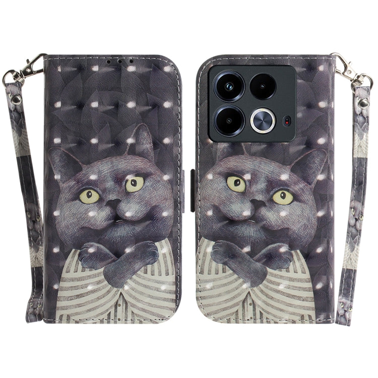 เคสโทรศัพท์หนังพลิกแนวนอนสี 3 มิติ, For Infinix Note 40, For Infinix Hot 40 / Hot 40 Pro, For Infinix Smart 7 HD, For Infinix Note 30