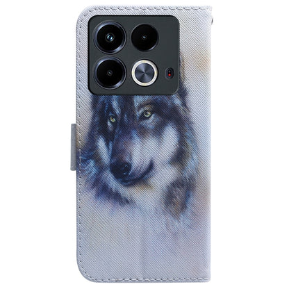 เคสโทรศัพท์หนังพลิกวาดสี, For Infinix Note 40 4G, For Infinix Hot 40 / 40 Pro, For Infinix Smart 7 India / 7 Plus, For Infinix Smart 7 HD