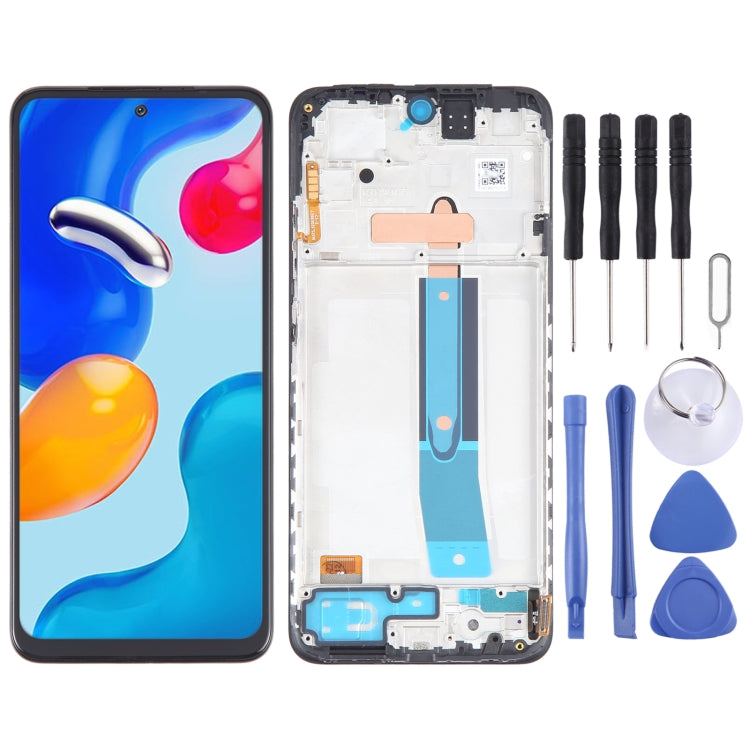 หน้าจอ LCD วัสดุ OLED สำหรับชุดประกอบ Digitizer พร้อมกรอบ, For Xiaomi Redmi Note 11 4G, For Xiaomi Poco M4 Pro 4G, For Xiaomi Redmi Note 11S 4G, For Xiaomi Redmi Note 10 Pro 4G, For Xiaomi Redmi Note 10 Pro Max, For Xiaomi Redmi Note 10 Pro India      ...