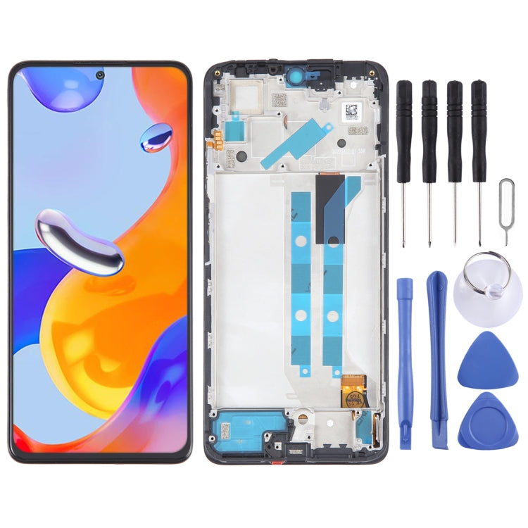 หน้าจอ LCD วัสดุ OLED สำหรับชุดประกอบ Digitizer พร้อมกรอบ, For Xiaomi Redmi Note 11 4G, For Xiaomi Poco M4 Pro 4G, For Xiaomi Redmi Note 11S 4G, For Xiaomi Redmi Note 10 Pro 4G, For Xiaomi Redmi Note 10 Pro Max, For Xiaomi Redmi Note 10 Pro India      ...