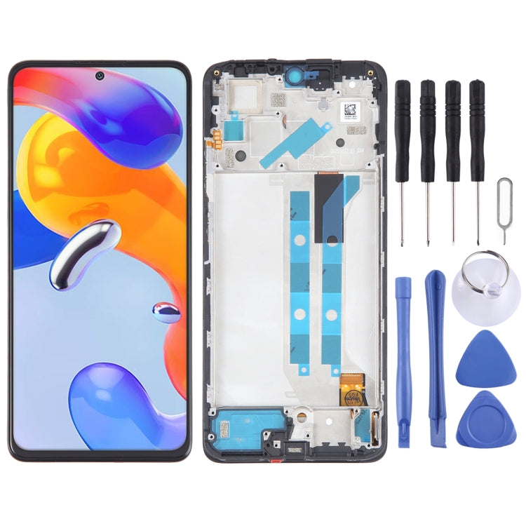 หน้าจอ LCD วัสดุ OLED สำหรับชุดประกอบ Digitizer พร้อมกรอบ, For Xiaomi Redmi Note 11 4G, For Xiaomi Poco M4 Pro 4G, For Xiaomi Redmi Note 11S 4G, For Xiaomi Redmi Note 10 Pro 4G, For Xiaomi Redmi Note 10 Pro Max, For Xiaomi Redmi Note 10 Pro India      ...