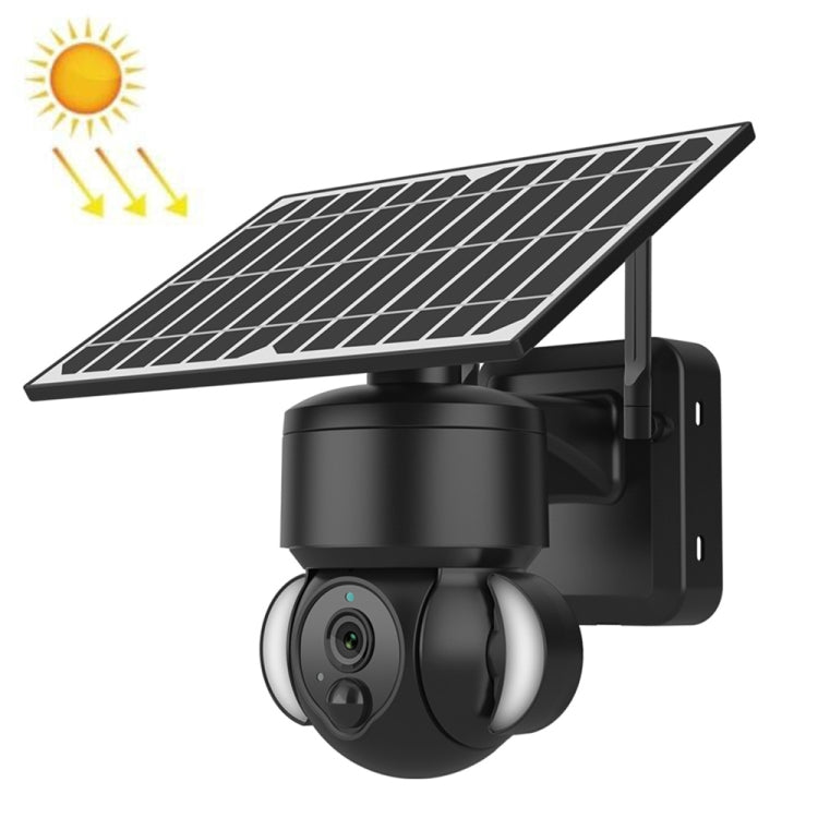 SHIWOJIA IP66 กันน้ำ 4G 3MP Solar Dome IP Camera, Two-way Audio & PIR Motion Detection & Night Vision, EU, AU, US